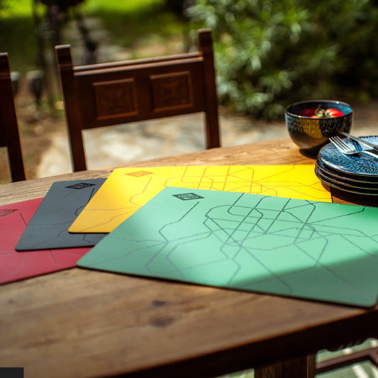 Metro de Madrid placemats set