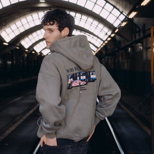 Sudadera Racing Gris Faster Metro de Madrid