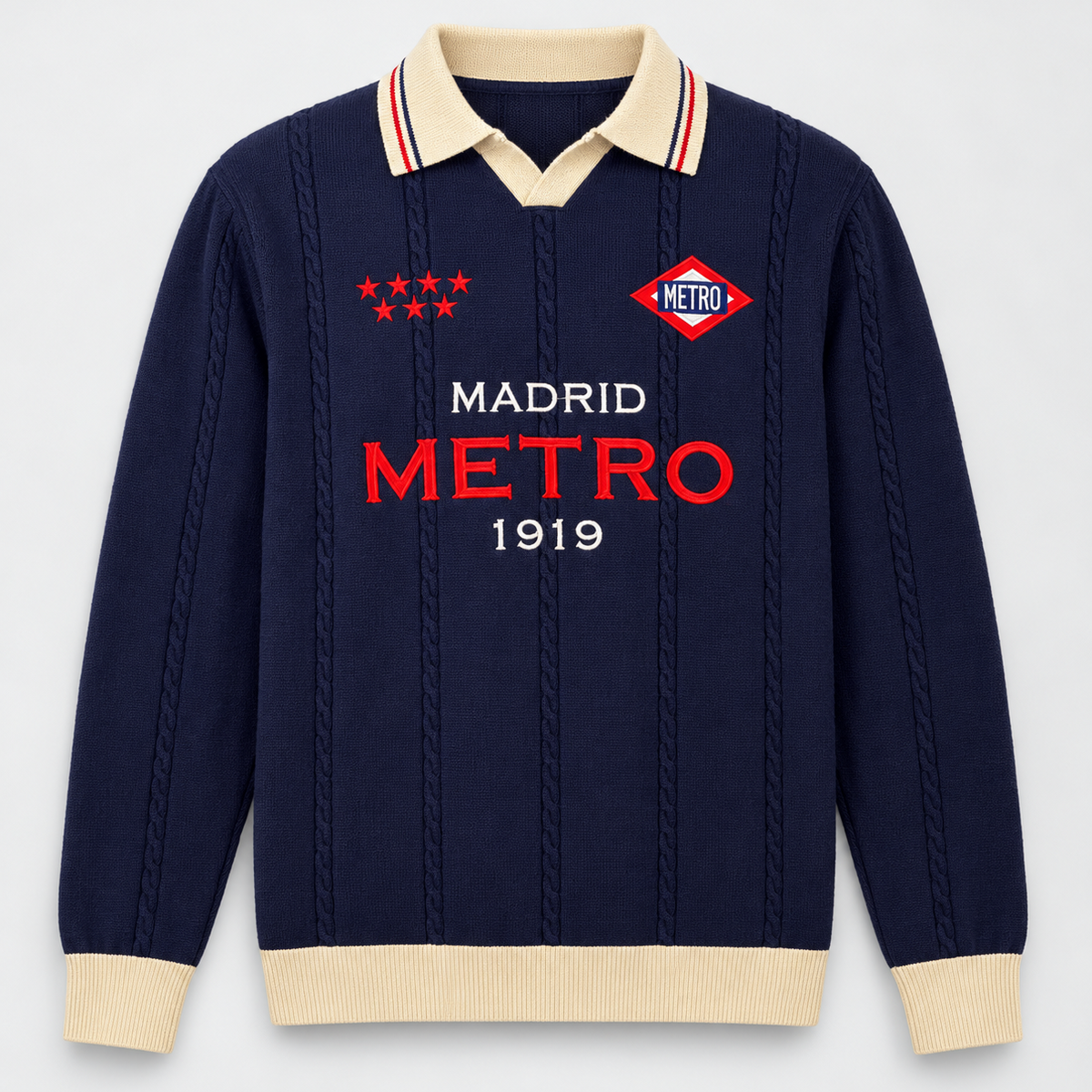 Metro de Madrid anniversary jumper