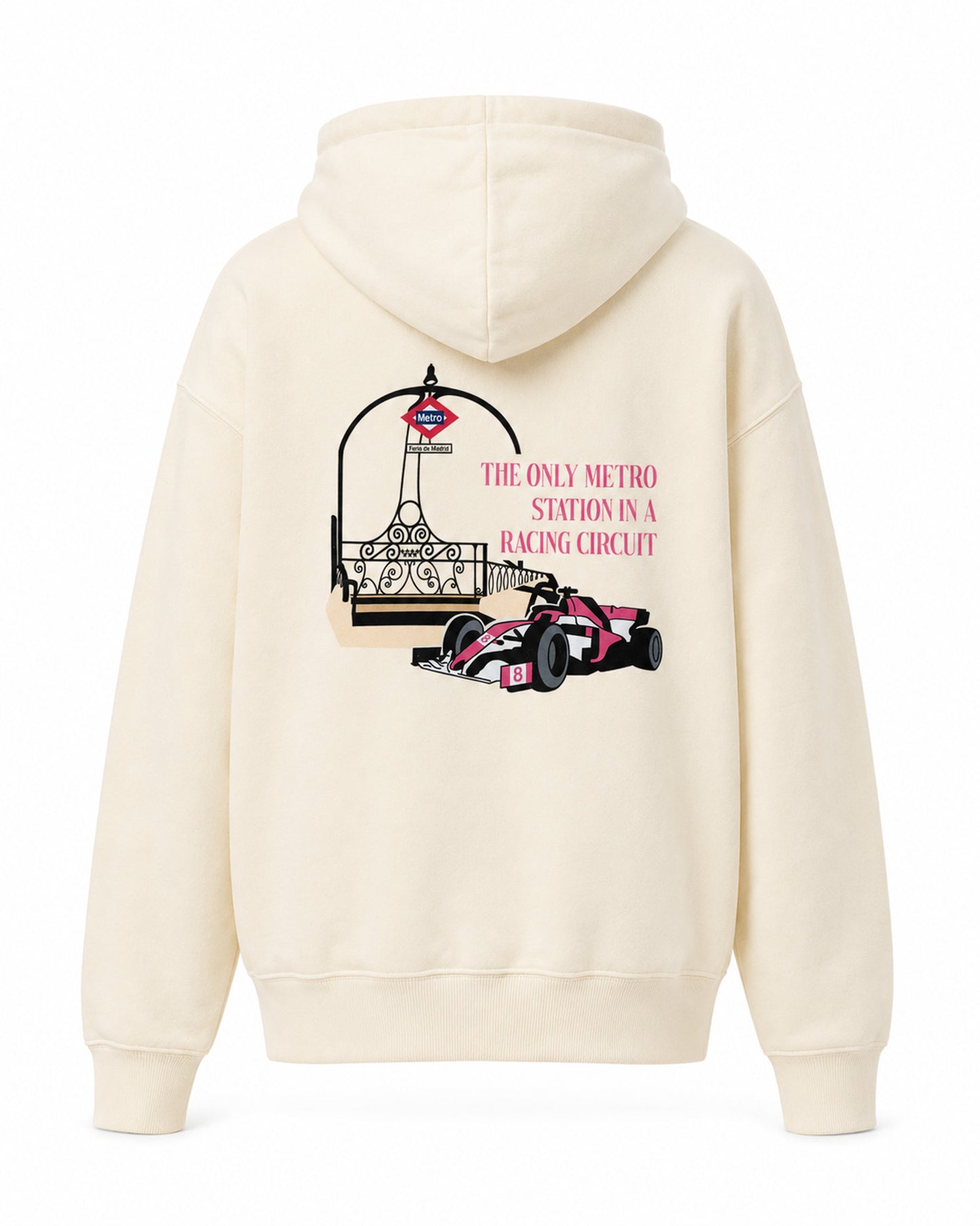Sudadera Racing beige Pórtico