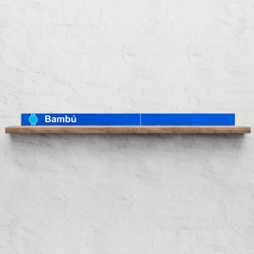 Bambú station sign Line 1
