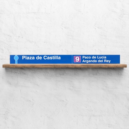 Lama estación "Plaza de Castilla" Línea 1
