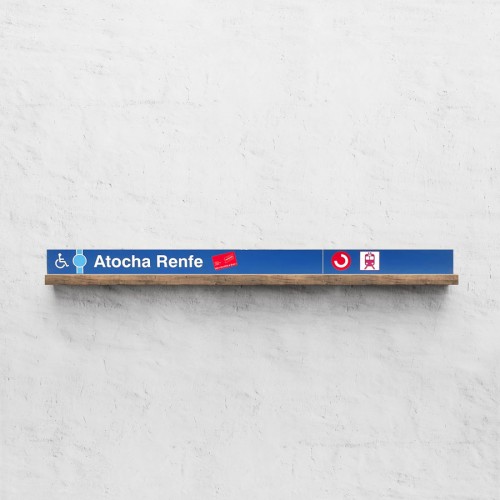 Atocha station sign, Line 1