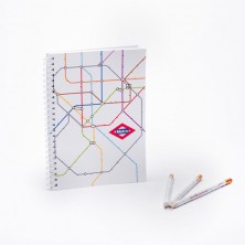 Cuaderno plano Metro de Madrid