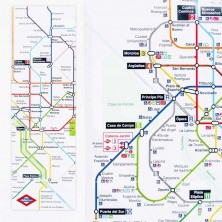 Marcapáginas plano Metro