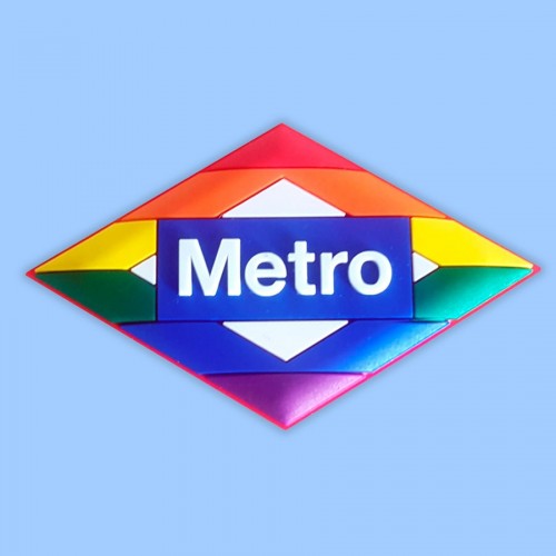 Imán logo Metro LGTBI