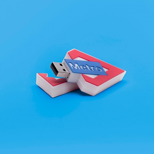 Memoria USB 4Gb logo Metro