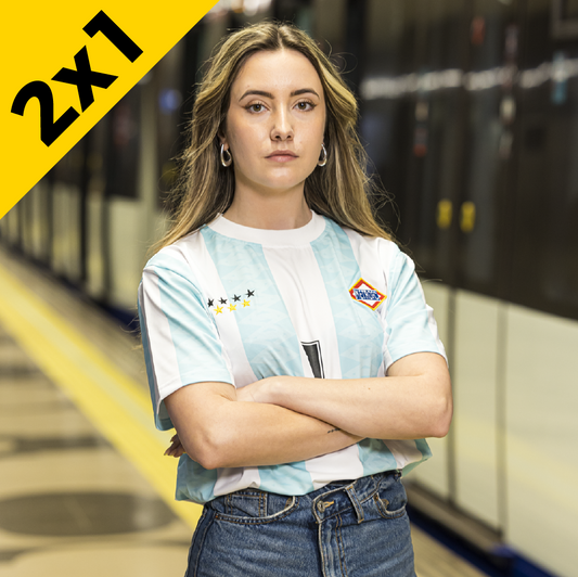 Camiseta retro "Metro FC" Línea 1