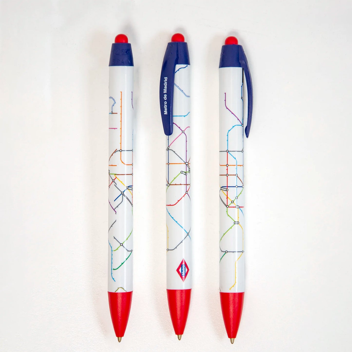 Bolígrafo  plano Metro de Madrid