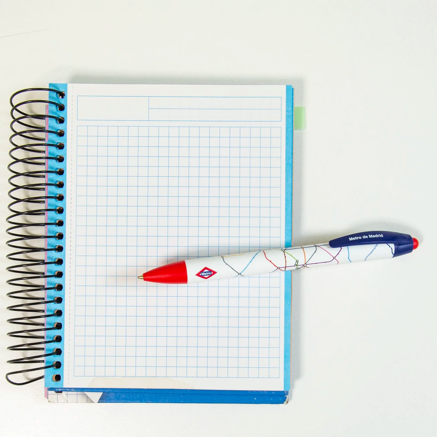 Bolígrafo  plano Metro de Madrid