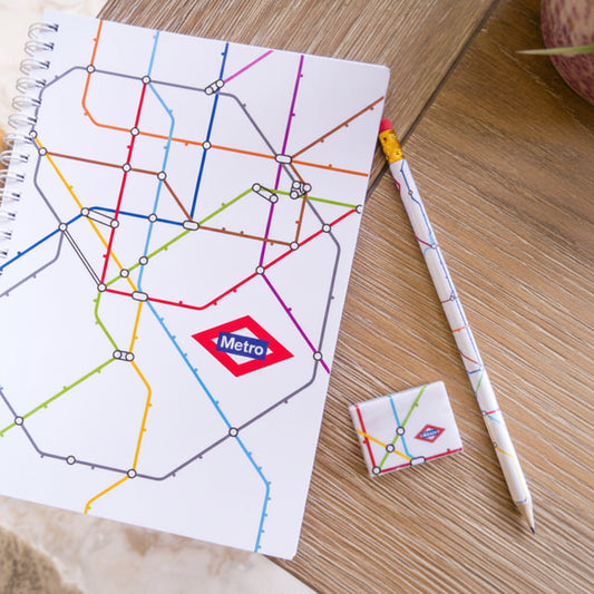 Cuaderno plano Metro