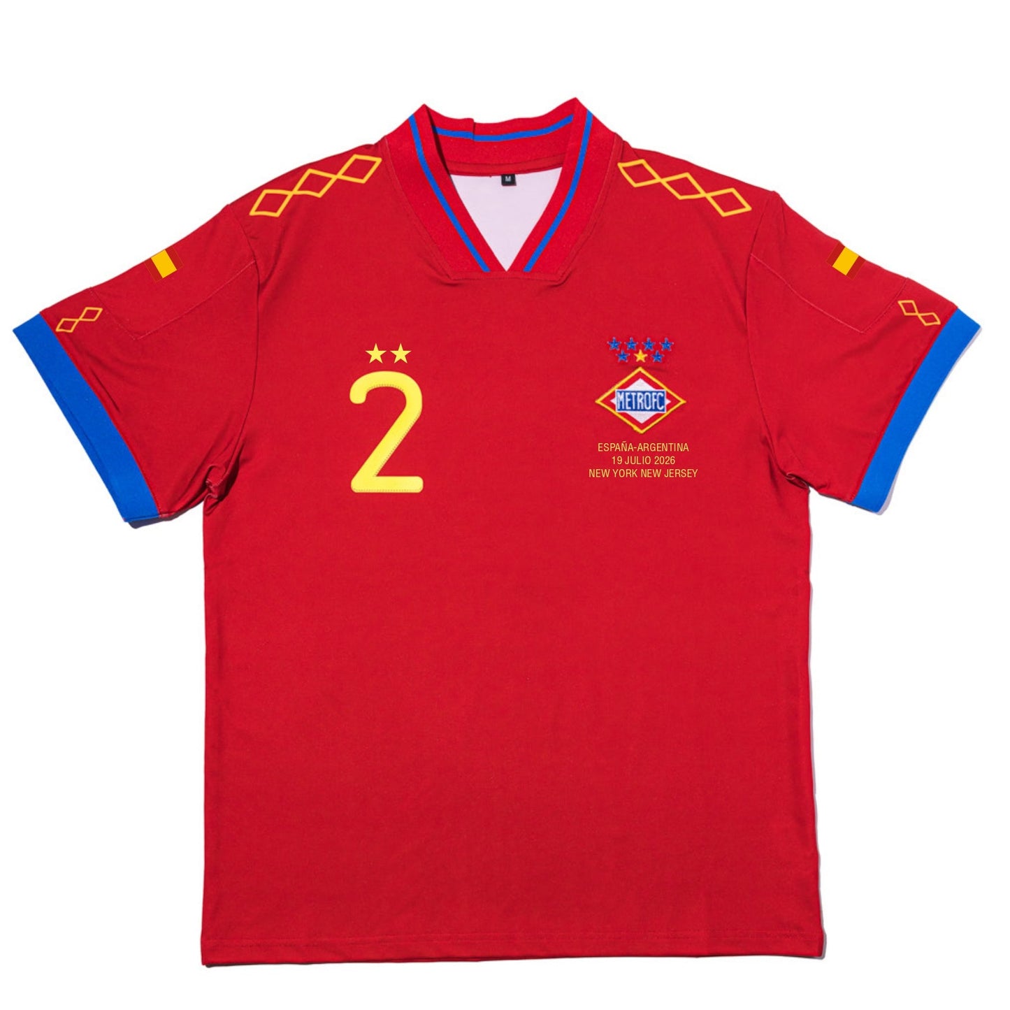 Camiseta retro "Metro FC" Línea 2 Edición Especial Campeones del Mundo