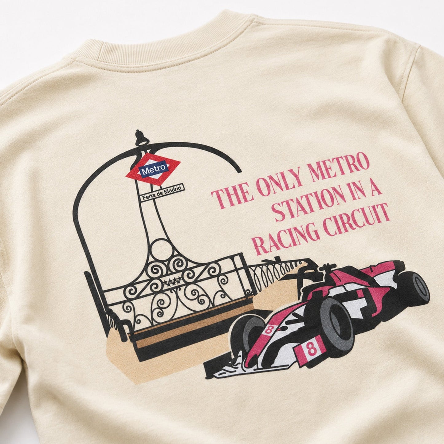Camiseta Racing beige Pórtico