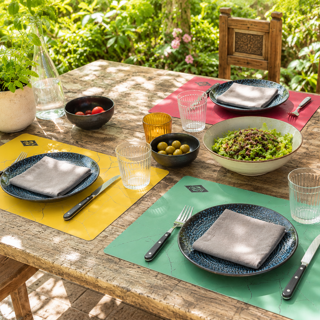 Metro de Madrid placemats set