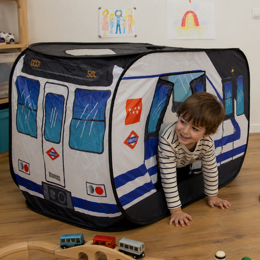 Tienda de campaña infantil Metro de Madrid