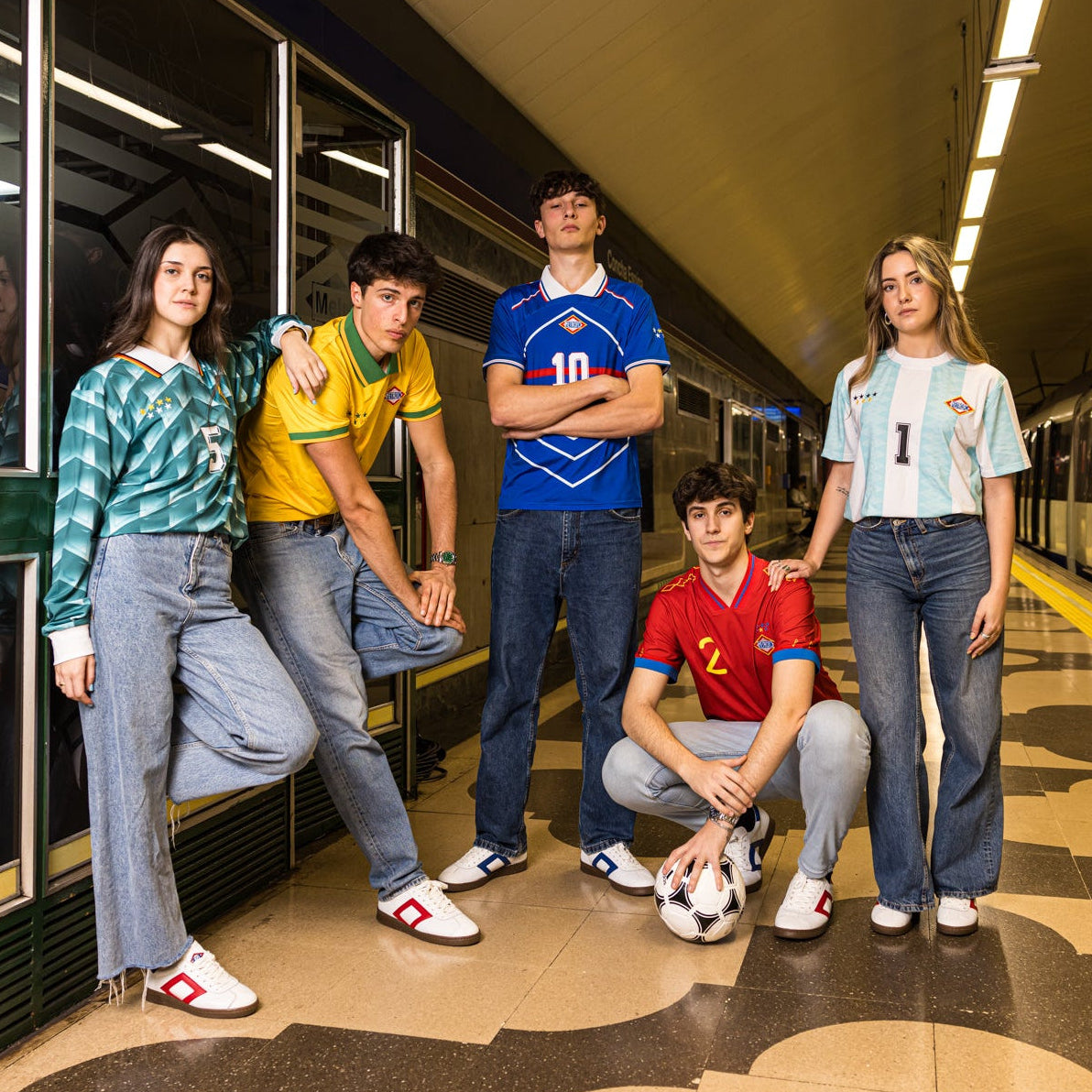 Camiseta retro "Metro FC" Línea 1