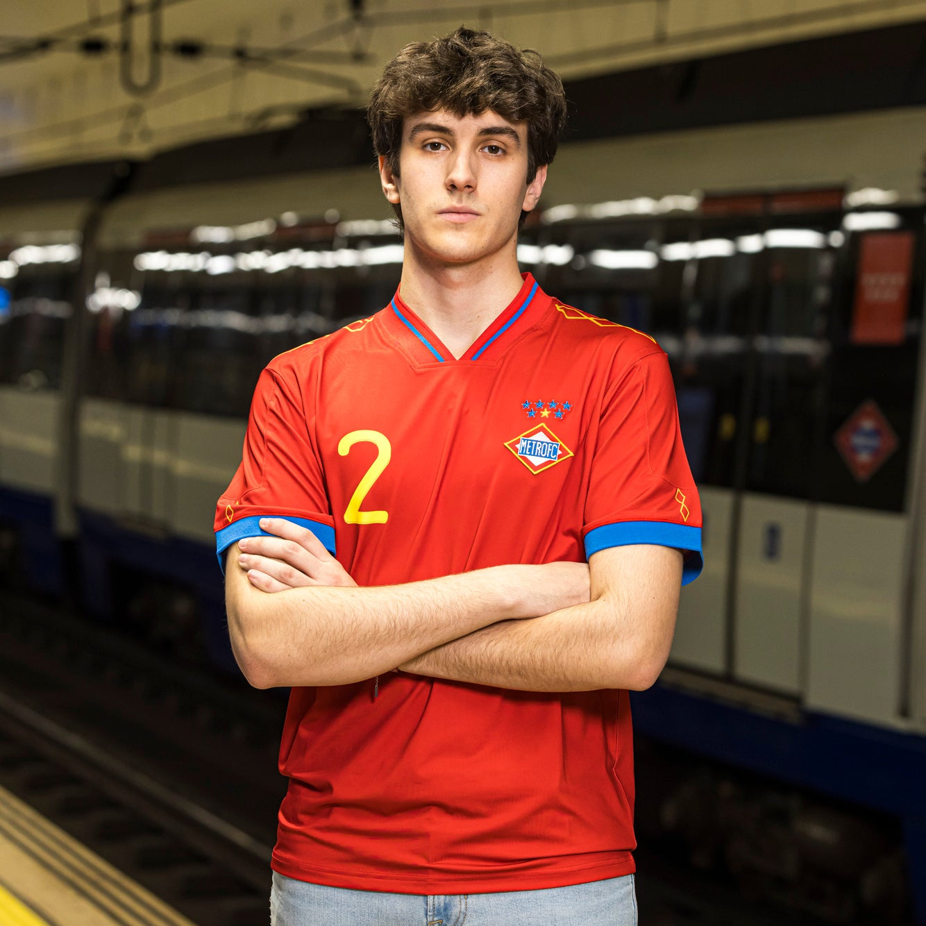 Camiseta retro "Metro FC" Línea 2