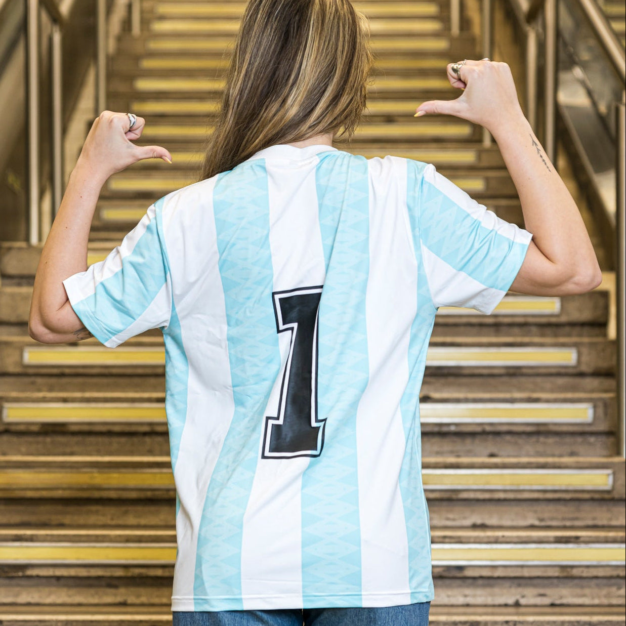 Camiseta retro "Metro FC" Línea 1