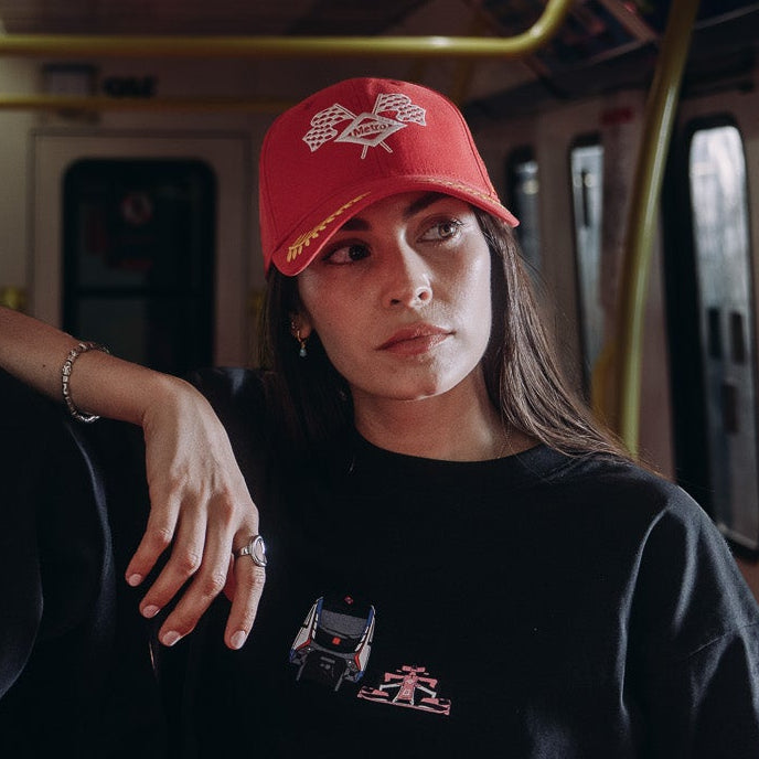 Red F1 Madrid Metro cap