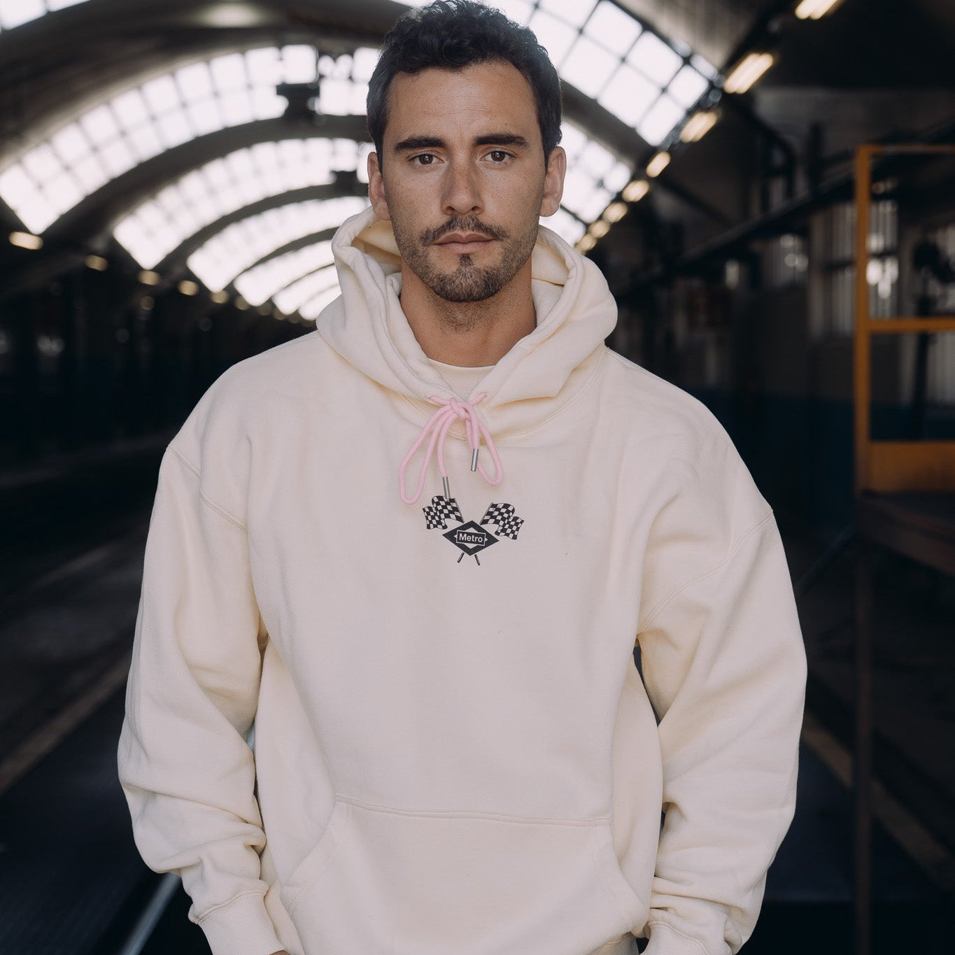 Beige F1 Portico Gran Vía Hoodie