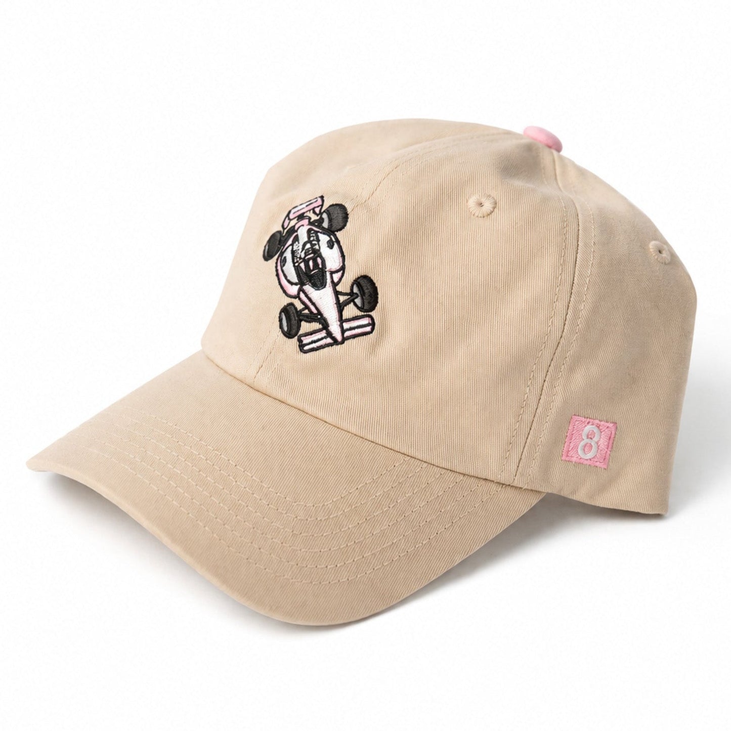 Beige F1 single-seater cap Metro de Madrid