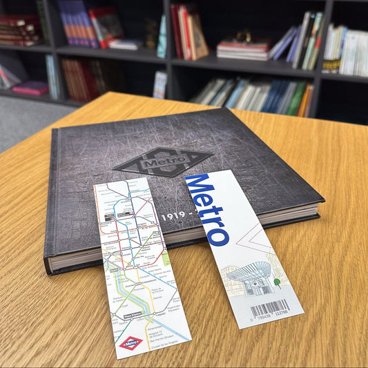 Marcapáginas plano Metro