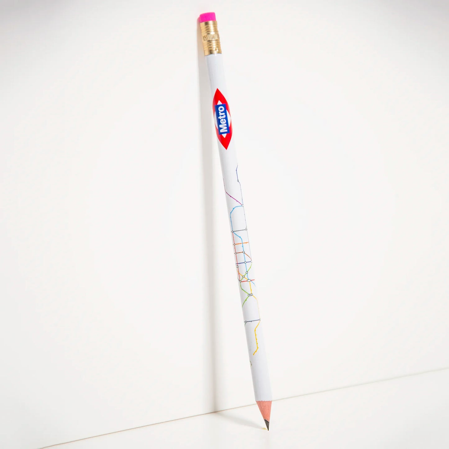 Pencil with map of Metro