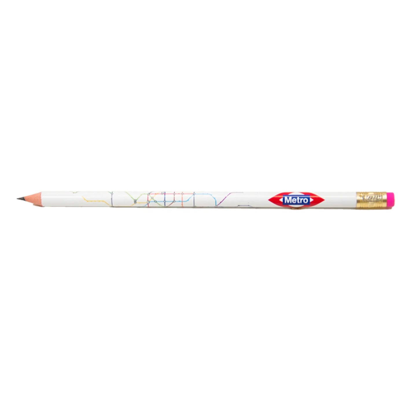 Pencil with map of Metro