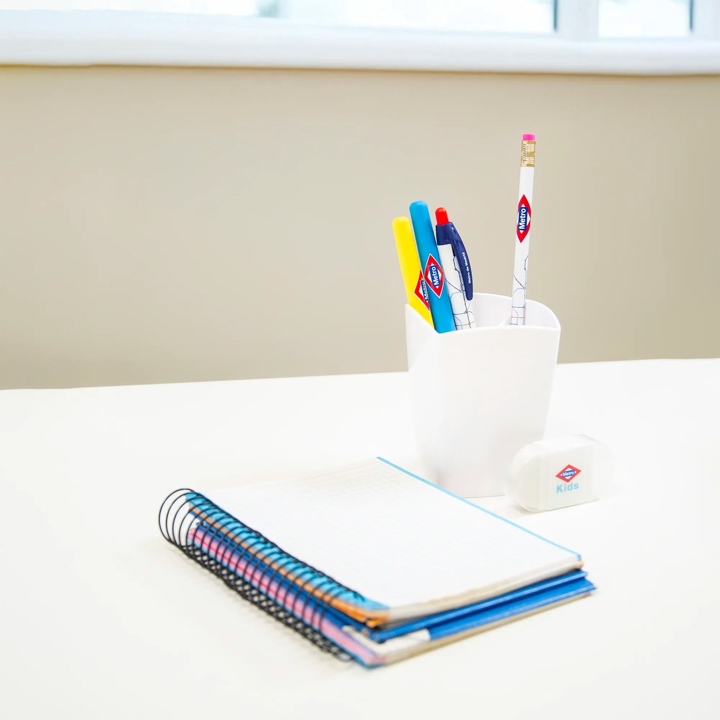 Pencil with map of Metro