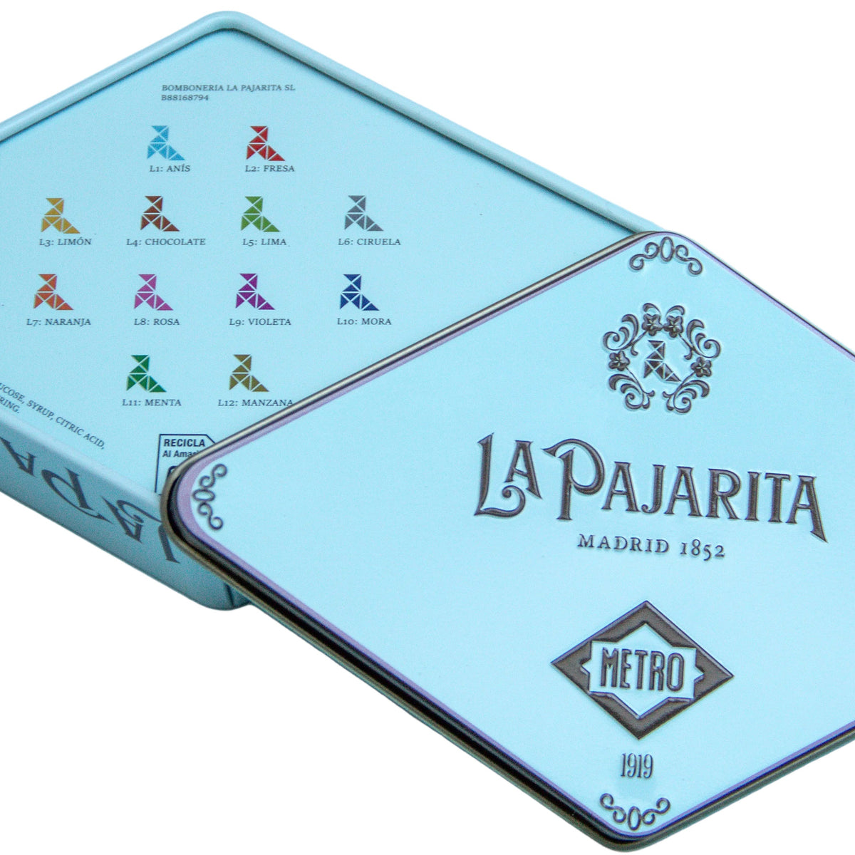 Box of Parajita candies Metro x La Pajarita