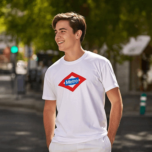 Metro de Madrid logo t-shirt