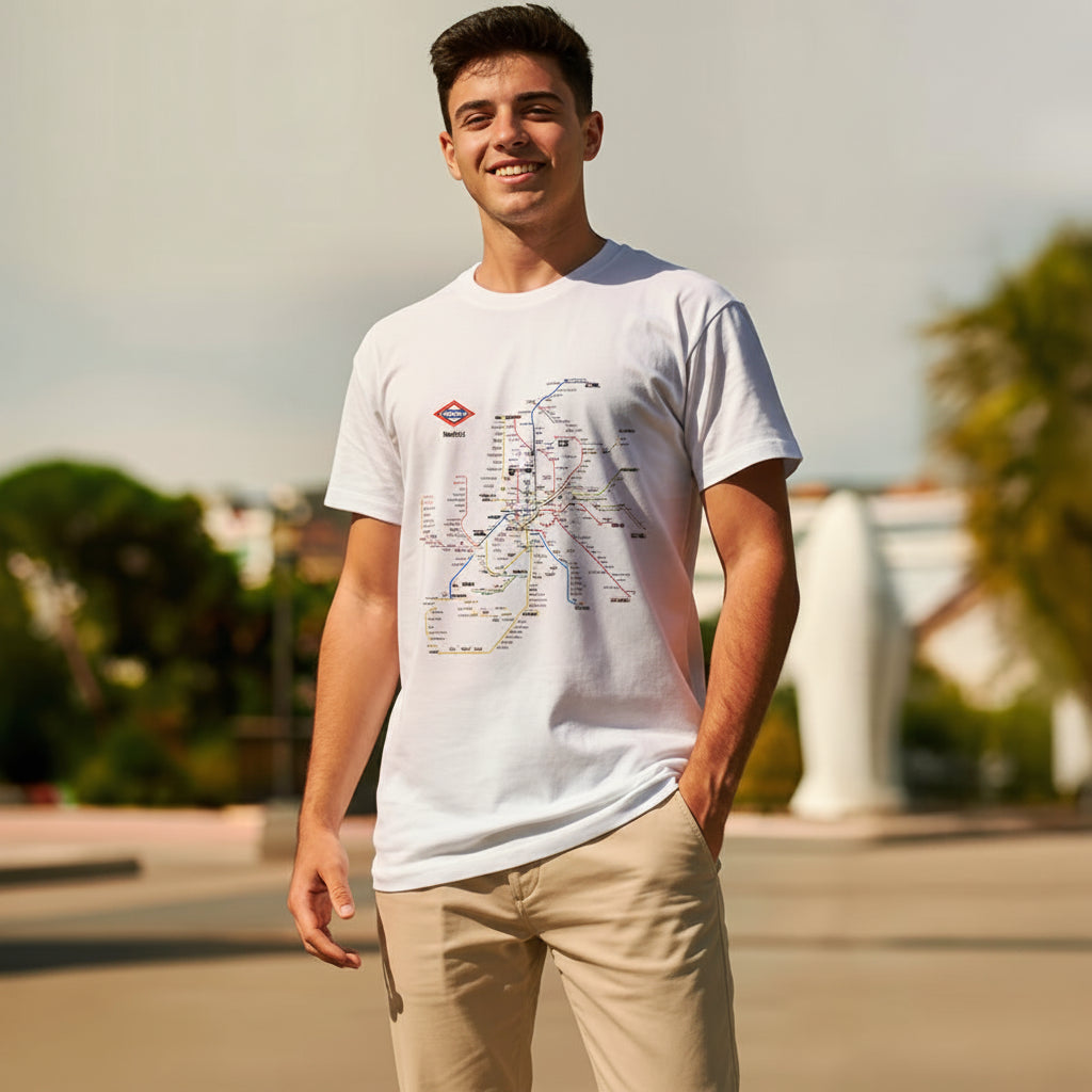 Camiseta plano metro