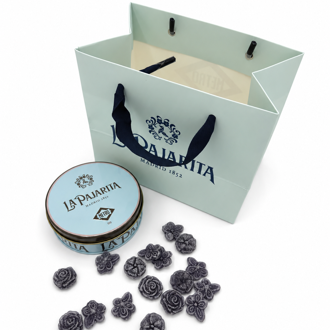 Caja de violetas Metro x La Pajarita