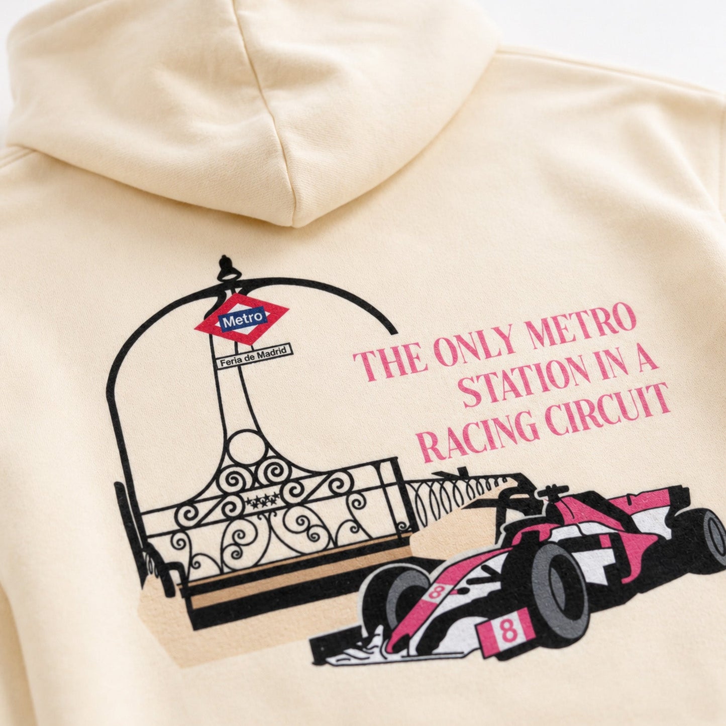 Beige F1 Portico Gran Vía Hoodie