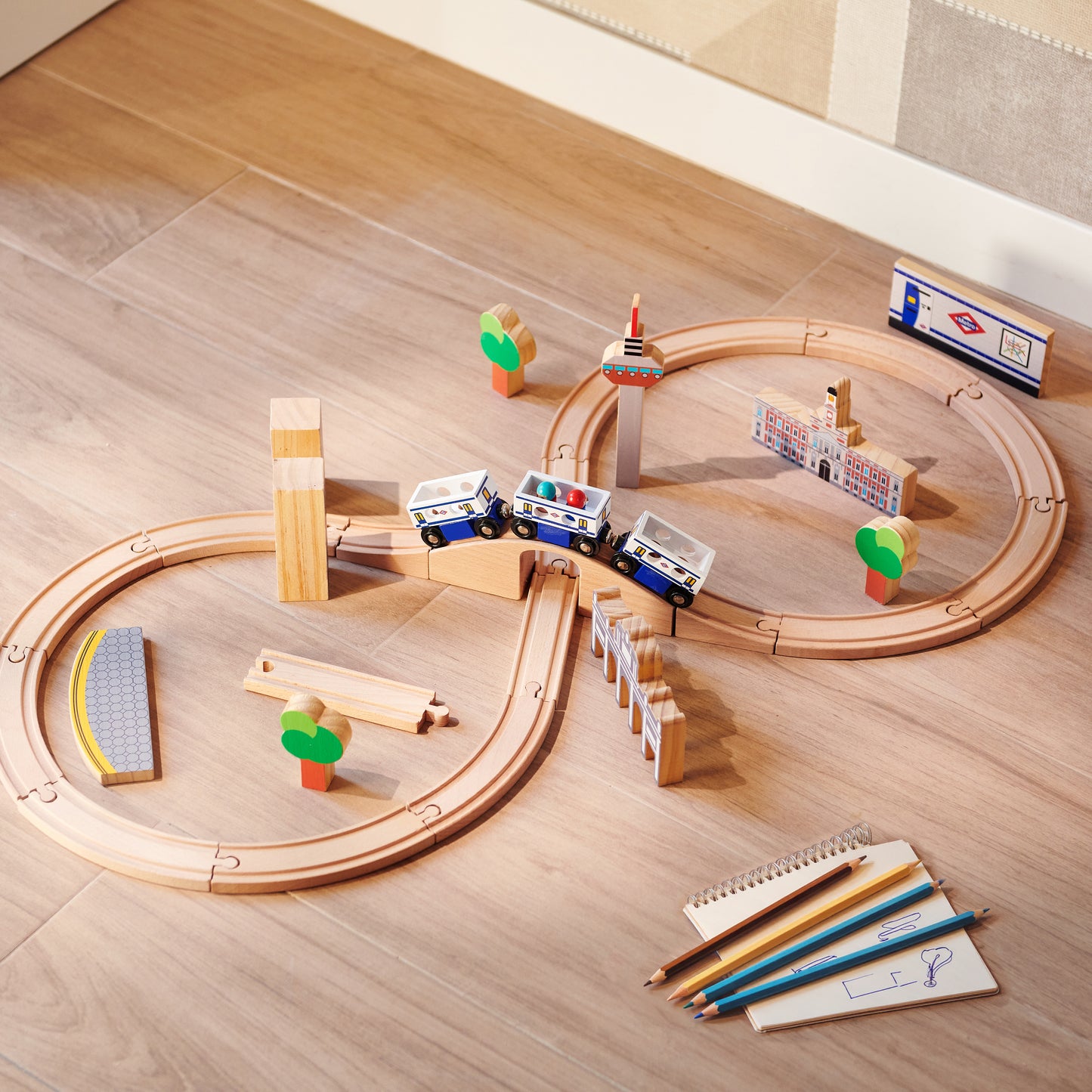 Wooden train Metro de Madrid