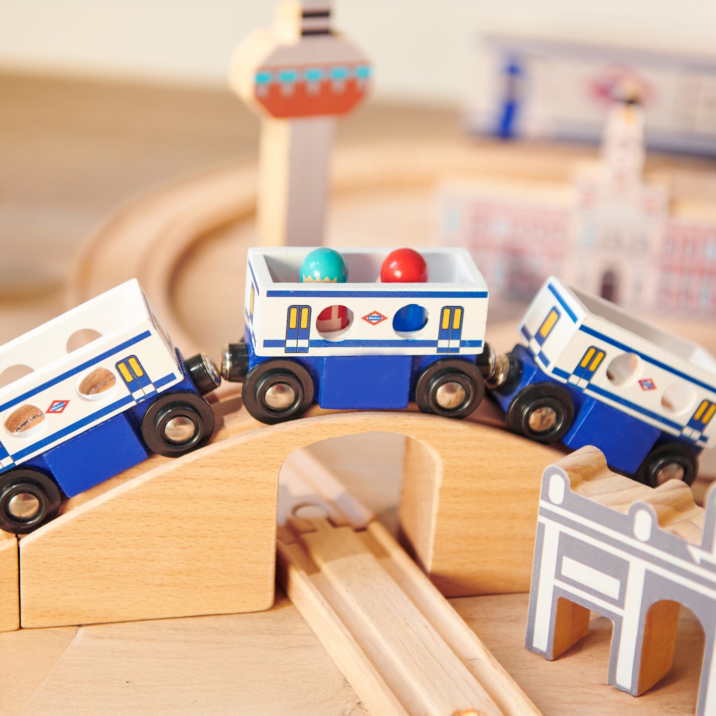 Wooden train Metro de Madrid
