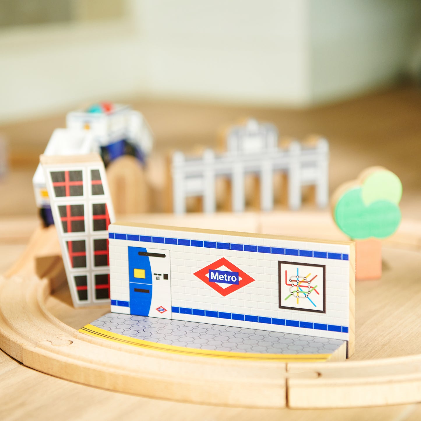 Wooden train Metro de Madrid