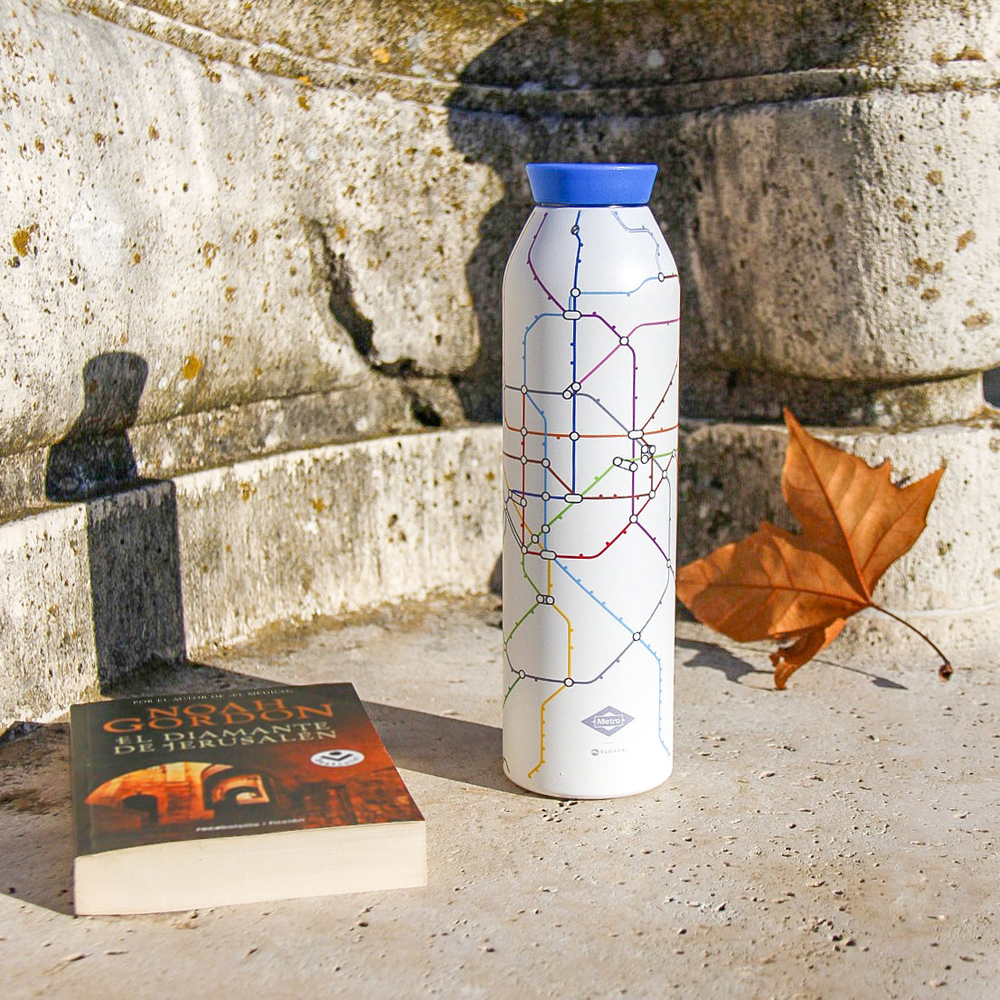 Botella termo Closca Minimal edición Metro de Madrid 600 ml.