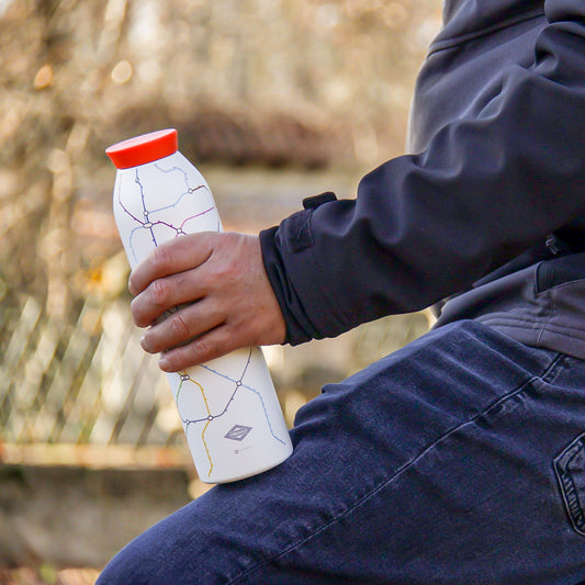 Botella termo Closca Minimal edición Metro de Madrid 600 ml.