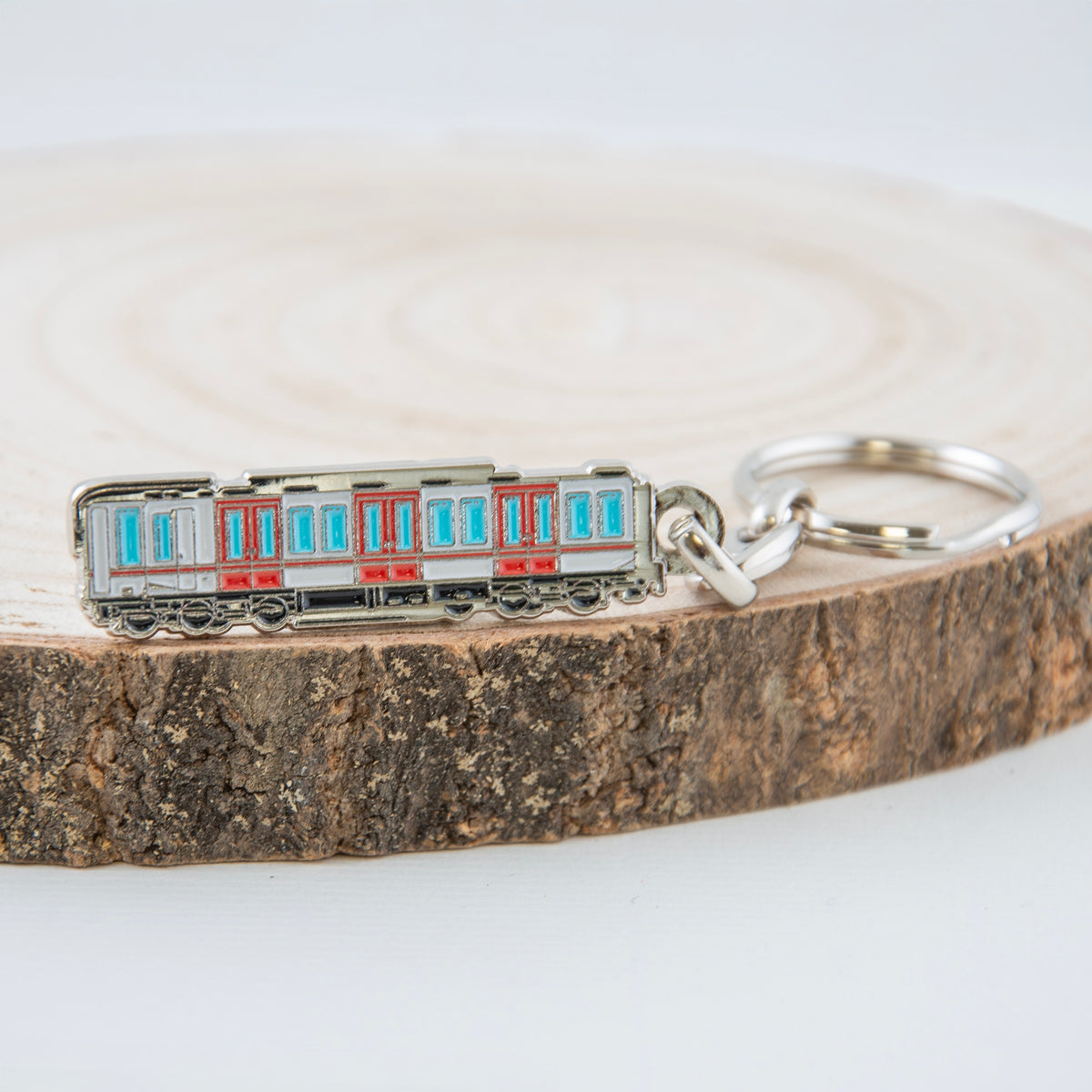 Colección llaveros metal trenes históricos Metro de Madrid (Edición limitada)