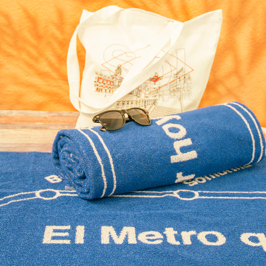 Toalla de playa Metro de Madrid