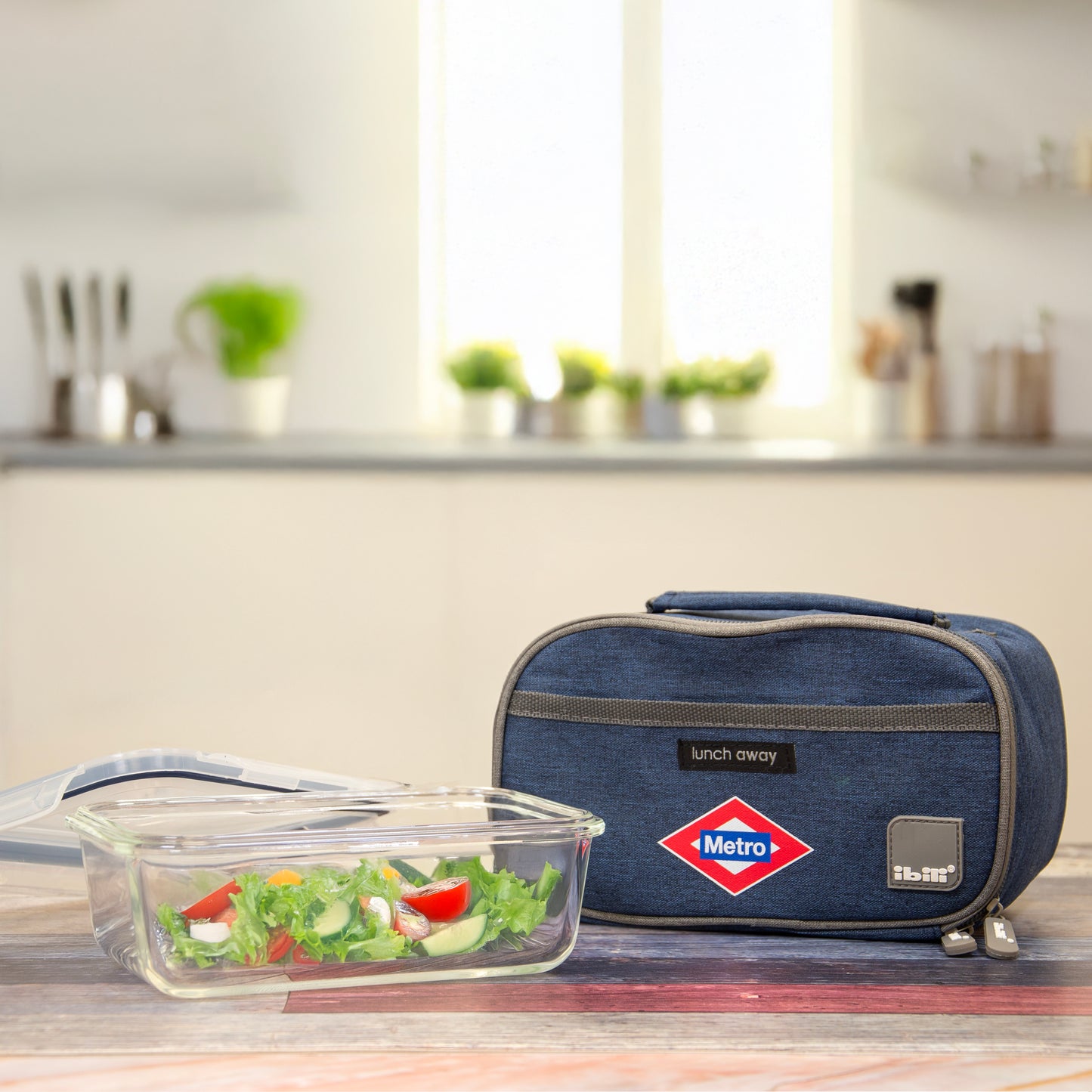 Tartera "Metro de Madrid" azul