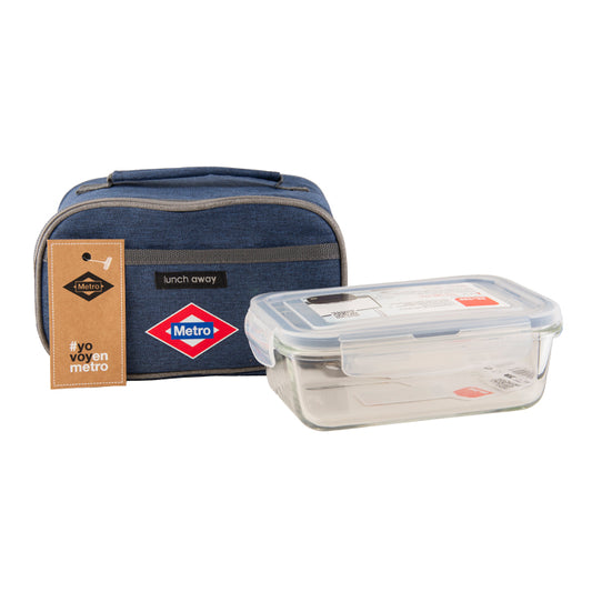 Tartera "Metro de Madrid" azul