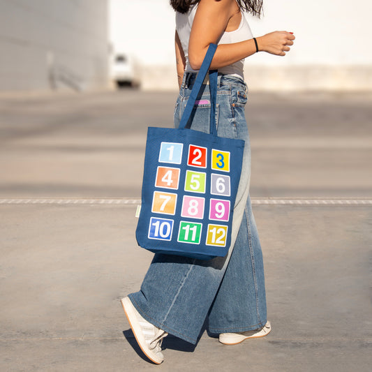 Bolsa azul rombo