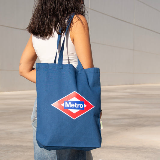 Bolsa azul rombo