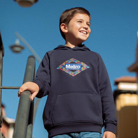 Sudadera infantil rombo multicolor