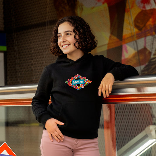 Sudadera infantil rombo caramelos