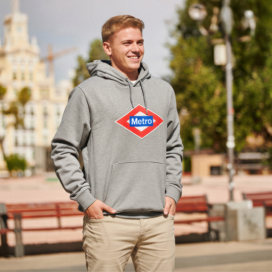 Sudadera Logo Metro adulto con capucha