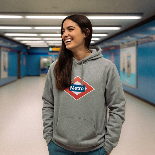 Sudadera Logo Metro adulto con capucha