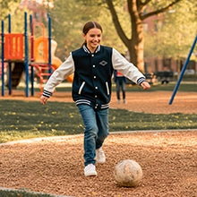 Kids 1919 varsity jacket